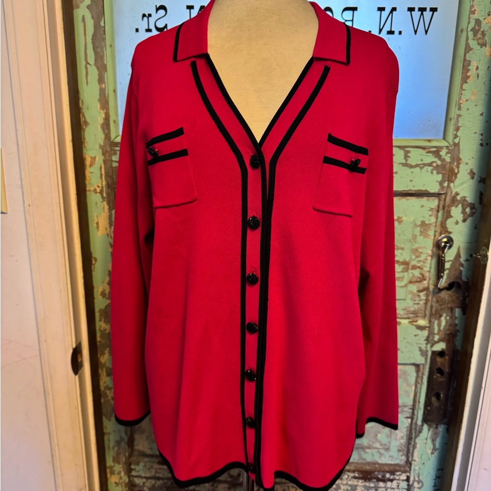 Grace Pink and Black Button-Down Women's Shirt